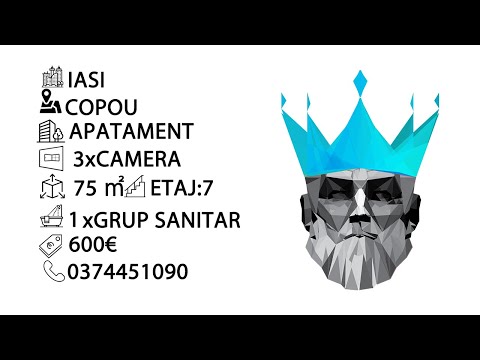 Copou Universitatea Alexandru Ioan Cuza | 3 camere | Mutare imediata