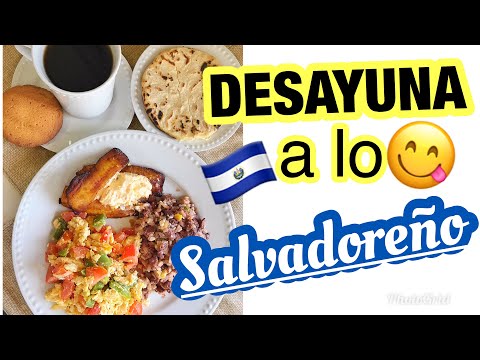 🤔CÓMO ES UN DESAYUNO TIPICO SALVADOREÑO? 😋👩🏻🍳Aprende!! Rico y fácil