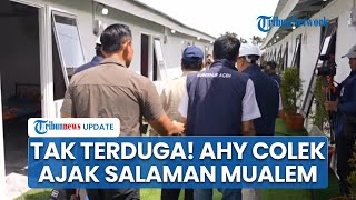 Adab AHY Jalan di Belakang Prabowo, Tiba-tiba Colek & Ajak Salaman Gubernur Aceh Mualem