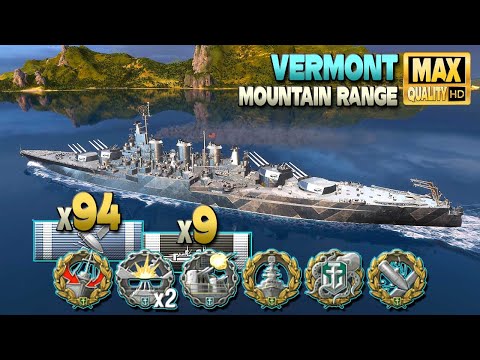 Battleship Vermont: Lonesome cowboy doing great job - World of Warships