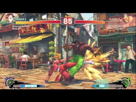 SSF4: AHeroicRetreat (Chun Li) vs Stevercakes (Dee Jay)