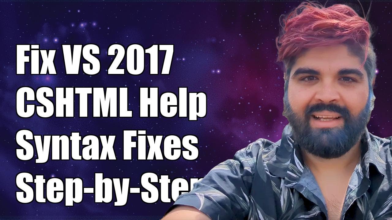 Fix Visual Studio 2017 CSHTML Syntax Highlighting Issues: Step-by-Step Guide