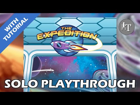 Tutorial & Solo Playthrough of The Expedition - Solo Board Game