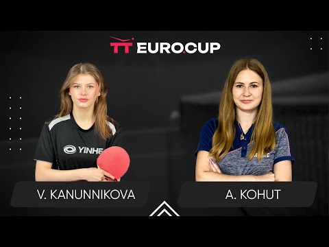 19:40 Vasylysa Kanunnikova - Alina Kohut 18.10.2024 TT Euro.Cup Women Ukraine Star. TABLE 3