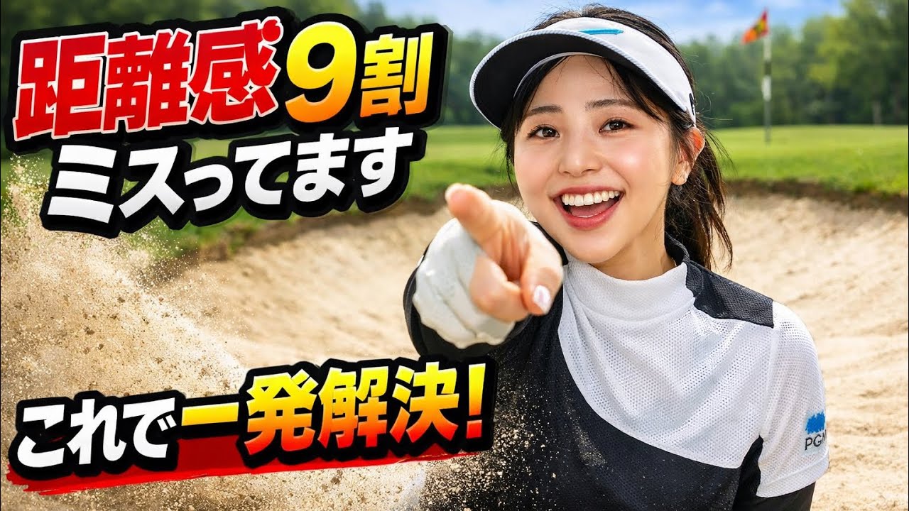 【バンカーが苦手な人へ】距離感ミスの原因はコレです。