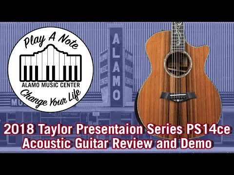 2018 Taylor Presentation Series PS14ce Grand Auditorium - Acoustic Guitar Review and Demo