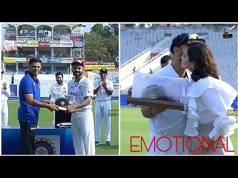 Rahul Dravid Honors Virat Kohli On Reaching 100th Test Landmark | Anushka Sharma Kisses Virat |