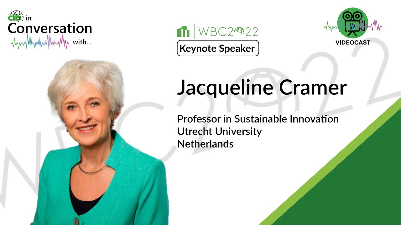 In Conversation with Jacqueline Cramer, World Building Congress 2022 keynote speaker