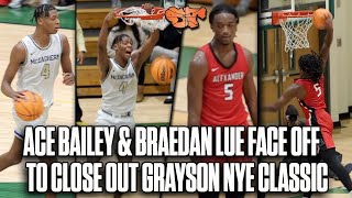 TWO D1 SIGNEES Ace Bailey & Braedan Lue FACE OFF to Close Out Grayson New Year's Classic