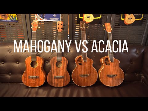 MAHOGANY VS ACACIA UKULELE COMPARISON
