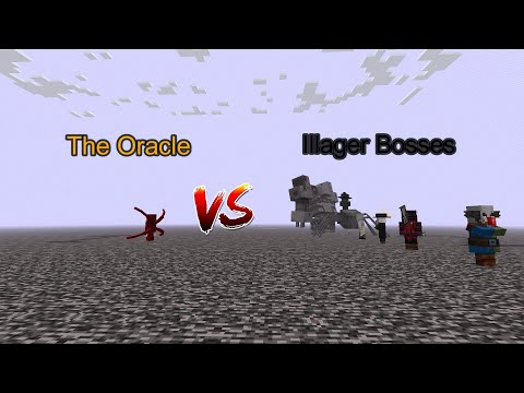 The Oracle vs Illager Bosses  Minecraft  Mob Battle