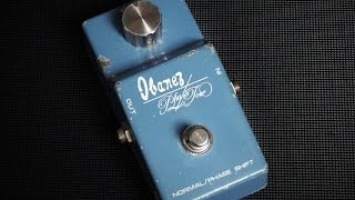 Video thumbnail for Ibanez (Maxon circuit) PT999  Phase tone guitar pedal demo, Msm workshop by MSMWorkshop