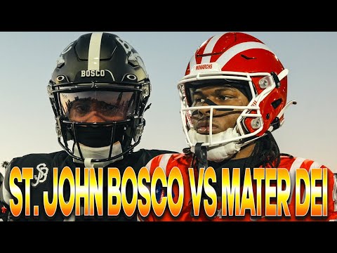 #1 St. John Bosco vs #12 Mater Dei🔥 Nation's Most HEATED Rivalry🤯 GAME OF THE YEAR👀🎥🍿