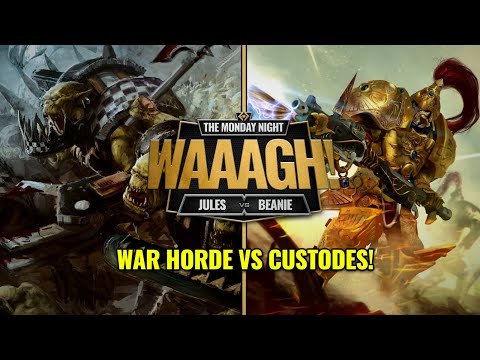 Can the WAR HORDE Overcome These Odds? Orks Vs Custodes 1K Battle Report