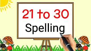 21 to 30 spelling | 21 to 30 numbers name | counting 21 to 30 | toppo kids