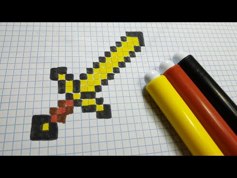 How to make Gold Sword | Minecraft | Pixel Art