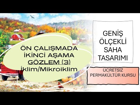 ÜCRETSİZ PERMAKÜLTÜR DERSİ 39 | Geniş Ölçekli Saha Tasarımı: Gözlem (3) İklim/Mikroiklim, Rüzgar
