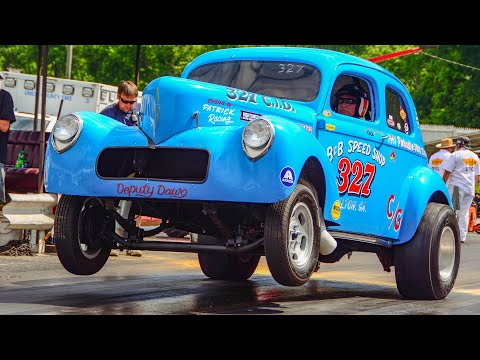 HISTORIC 1938 Willys Gasser Still on the Track