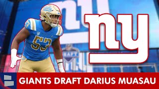 New York Giants Select Darius Muasau From UCLA In Round 6 Of 2024 NFL Draft