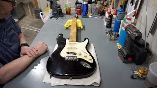 Video thumbnail for The Washburn Lyon Project Guitar: Part 1 - Disassembly and Cleaning by Hack's Guitar Hobby