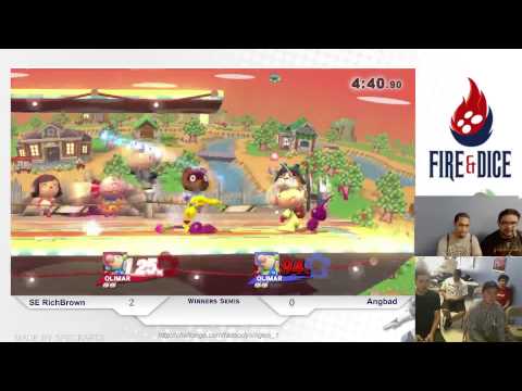 Smash or Die Young #1 - SE Rich Brown (Olimar, Luigi) vs 2Scoops Angbad (Olimar) - Smash Wii U WSF