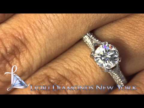 ER-0077 - 1.92 Carat G-SI1 Certified Natural Round Diamond Engagement Ring 18k White Gold