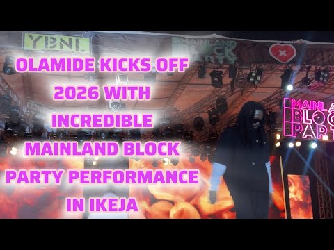 Olamide’s Incredible 2026 Performance For 26,000 Fans at Mainland Block Party