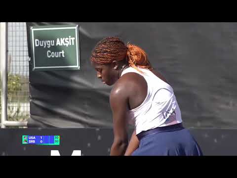 Mia Ristic - Clervie Ngounoue (Billie Jean King Cup Junior 2022 SF)