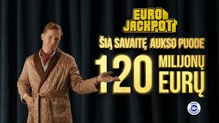 💸 Antradienį Eurojackpot loterijoje net 120 milijonų eurų!🔥