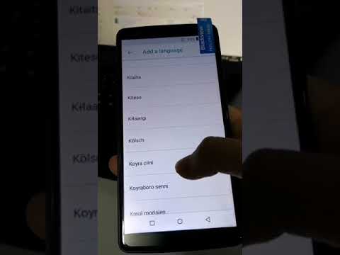 The languages of BlacKview A20 Smartphone