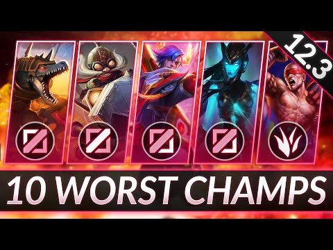 10 WORST Champions in LOW ELO for Patch 12.3 - OVERRATED Picks - League of Legends Guide