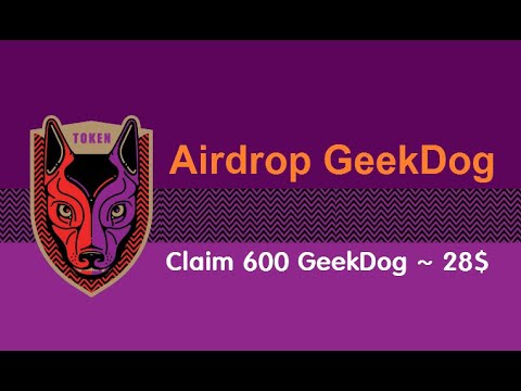 НОВАЯ РАЗДАЧА Claim 600 GeekDog ~ 28$ 🔘 ▪ #826