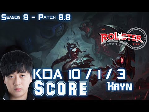 KT Score KAYN vs XIN ZHAO Jungle - Patch 8.8 KR Ranked