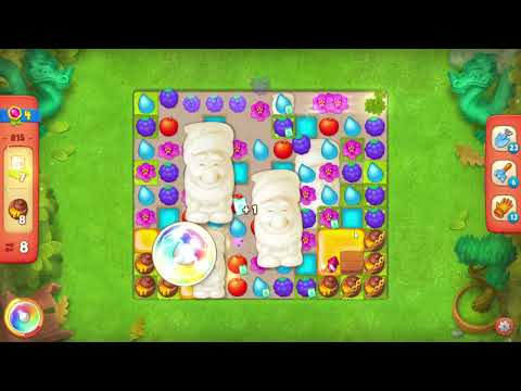 Gardenscapes 815 Hard Level - 14 moves - NO BooSTERS