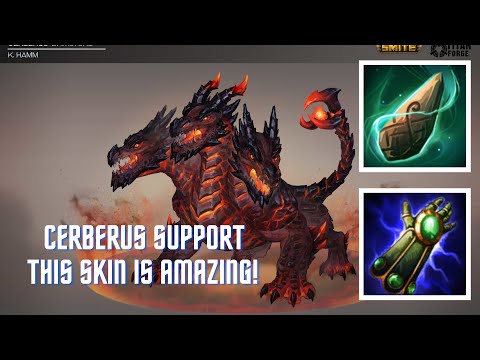 Smite Cerberus Conquest | Support gameplay | Brimstone Skin