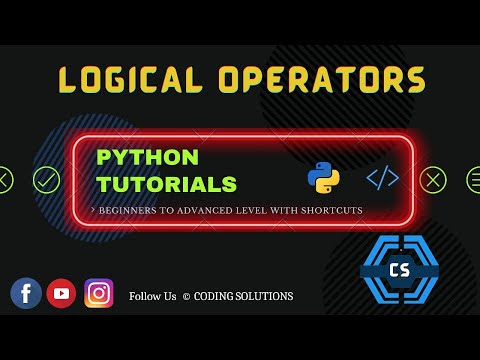 16 Logical Operator In Python Python Programming For Beginners Coding Solutions