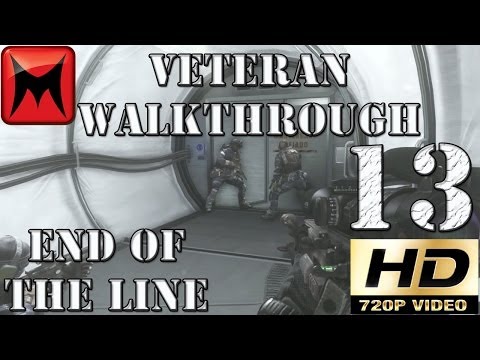 Call of Duty Ghosts Veteran Campaign Walkthrough Mission 13 "End Of The Line" HD720p