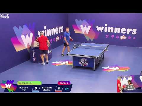 WINners CUP table 2  17.11 Rudenko Ivan - Kolomiets Vladimir  18:00