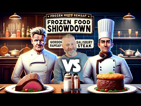 Epic Frozen Food Battle: Gordon Ramsay vs. Banquet! | Gourmet Roast Beef vs. Classic Salisbury Steak