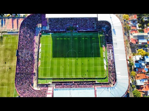 "Lanus 1 Vs Banfield 1 recibimiento desde el aire 2025" Barra: La Barra 14 &bull; Club: Lanús