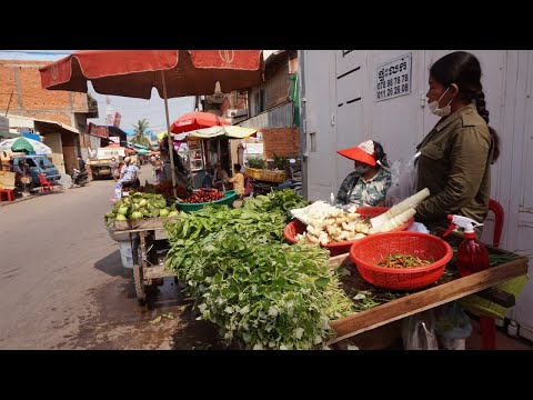 Amazing Morning Street Food Near Market at Phsa Km6 - Walking Around Km6 Market @ Russey Keo