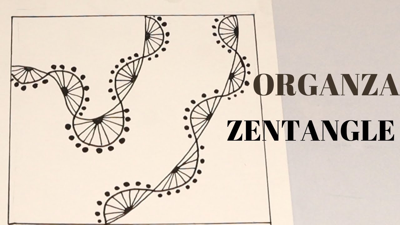 How To Draw Step By Step ORGANZA Zentangle Patterns I Tangle Patterns, Art Drawing Beginner Tutorial