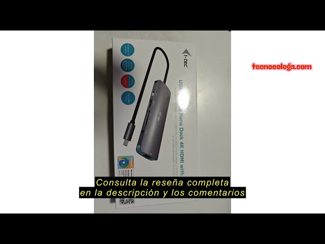 Vídeo relacionado con I-TEC USB-C 3X Full HD Nano Docking Station - 2X DisplayPort 1x HDMI 1x GLAN 1x USB-C 2X USB 3.1 2X USB 2.0 1x Audio con Power Delivery 100W