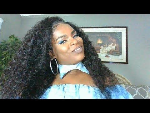 20 inch Full Lace Wig Malaysian Water Wave Human Hair 