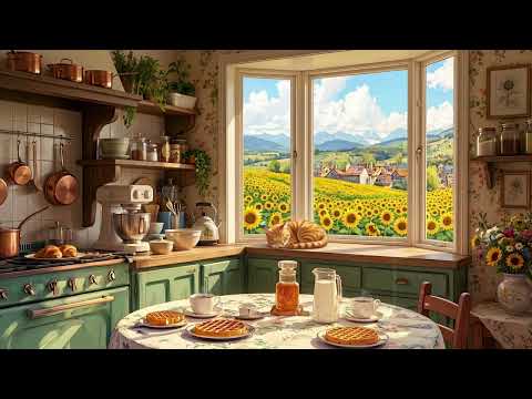 nostalgic oldies playing softly in a vintage cottage ☀️ cozy morning ambience for reading & sleep