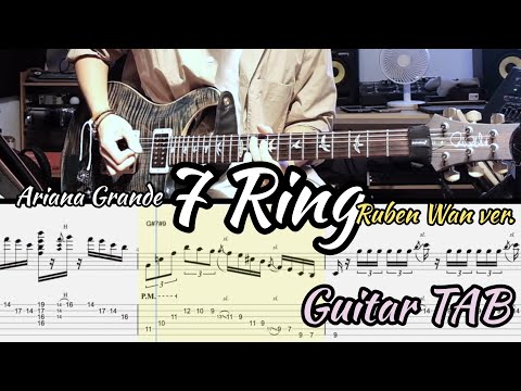 #14 [Dai Jo] Ruben Wan -7 RING(★★★☆☆) |Ariana Grande | Guitar TAB | Guitar Lesson