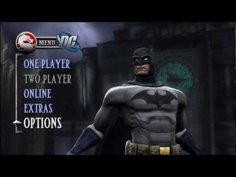 MK vs DC full title screen animation HD