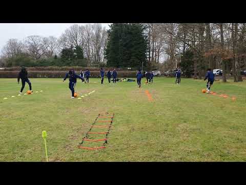 Junior Elite FC - TRAINING - Directional change Cone work Part. 1 - February 2022(1)