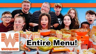 EVERYTHING On The Whataburger Menu! | How Much Did It Cost?