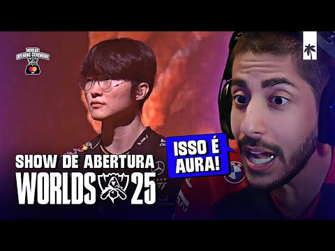 ABERTURA HISTÓRICA DA FINAL WORLDS 2025 | T1 vs KT | Ilha das Lendas
